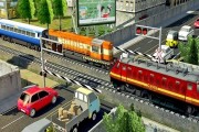 Simulateur de conduite de train moderne: jeux de train urbain