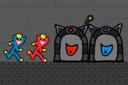Red and Blue Stickman Huggy 2