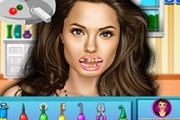 Angelina Jolie at the Dentist
