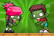 Zombies amusants en colère