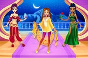 Jeu de robe de princesse arabe