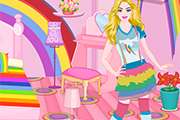 Barbie Rainbow Bedroom Decor