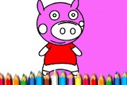 防彈少年團Pig Coloring Book