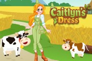 凯特琳装扮农场