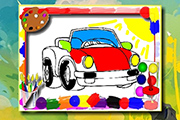 Livre de coloriage de voitures de dessin animé