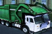 Camion poubelle de ville
