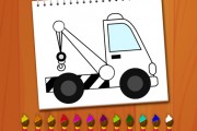 Coloring Book Excavator Trucks