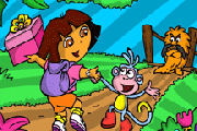 Dora et Babouche Coloriage