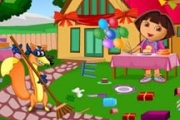 Dora Birthday Bash Cleaning
