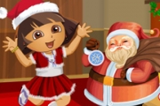 Dora with Santa Dressup