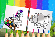 재미있는 동물 색칠하기 책