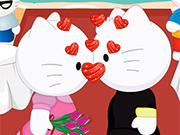 Hello Kitty的婚禮接吻