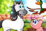 Apprendre les animaux de la ferme: jeux éducatifs pour les enfants