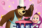 瑪莎和熊烹飪短跑