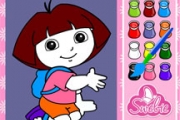 Merry Dora Coloring