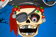 Pirate squelette au dentiste